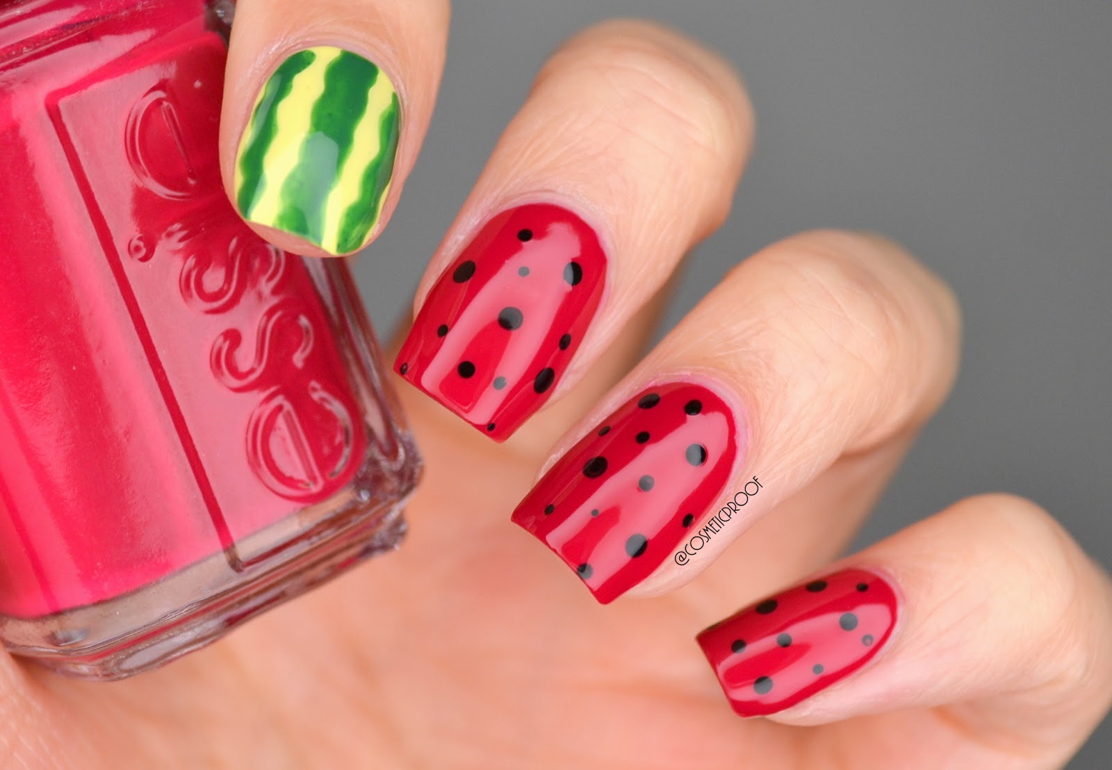 Watermelon Nail Art Tutorial for Long Nails - wide 8