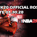NBA 2K20 OFFICIAL ROSTER UPDATE 01.30.20 WITH UPDATED CITY JERSEYS [FOR 2K20]