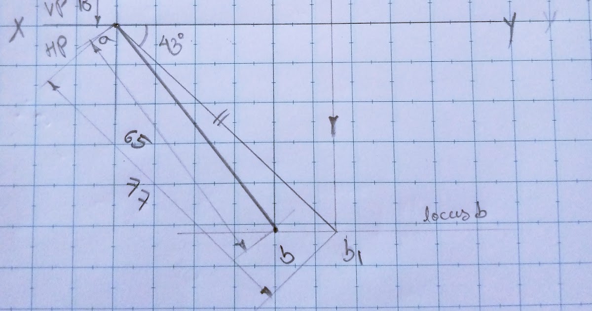 Projection Of Lines Problems With Solution Line Incline To Both HP