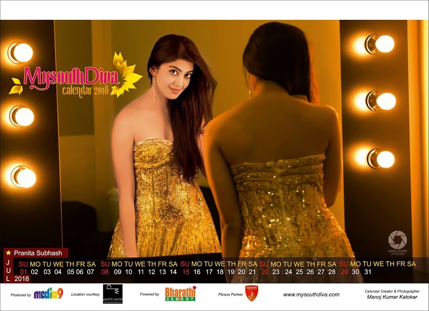 My South Diva Calendar 2018 - Pranitha Subhash
