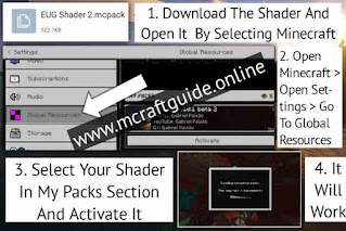 how to install shaders in minecraft pe