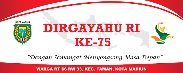 Contoh Template Banner Spanduk HUT RI Vektor Format AI - Masvian