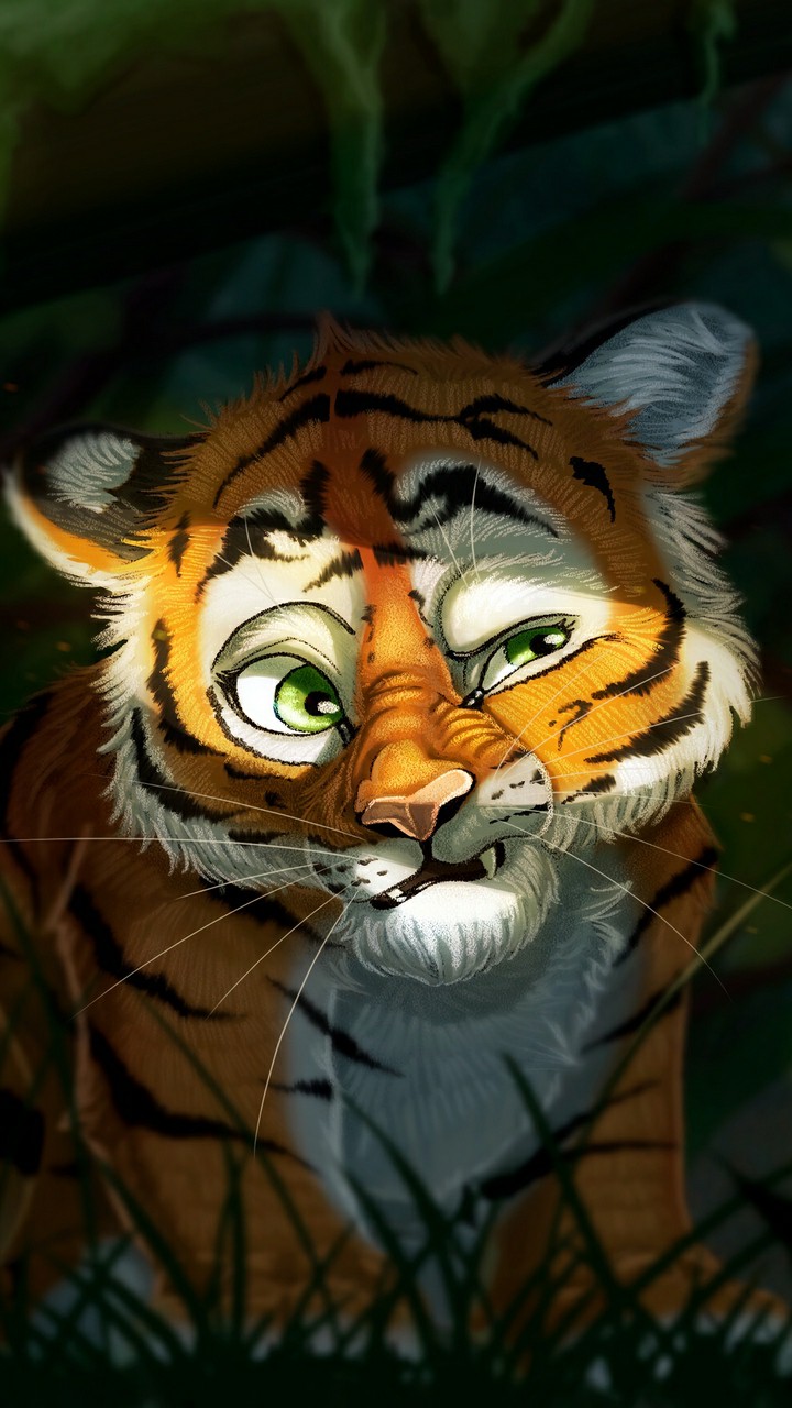 Hình ảnh con hổ 3D đẹp vô cùng dũng mãnh