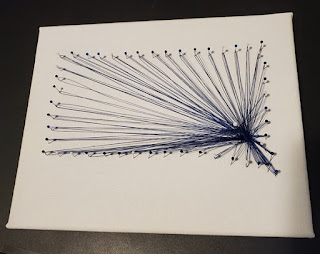 Picture of string art showing South Dakota
