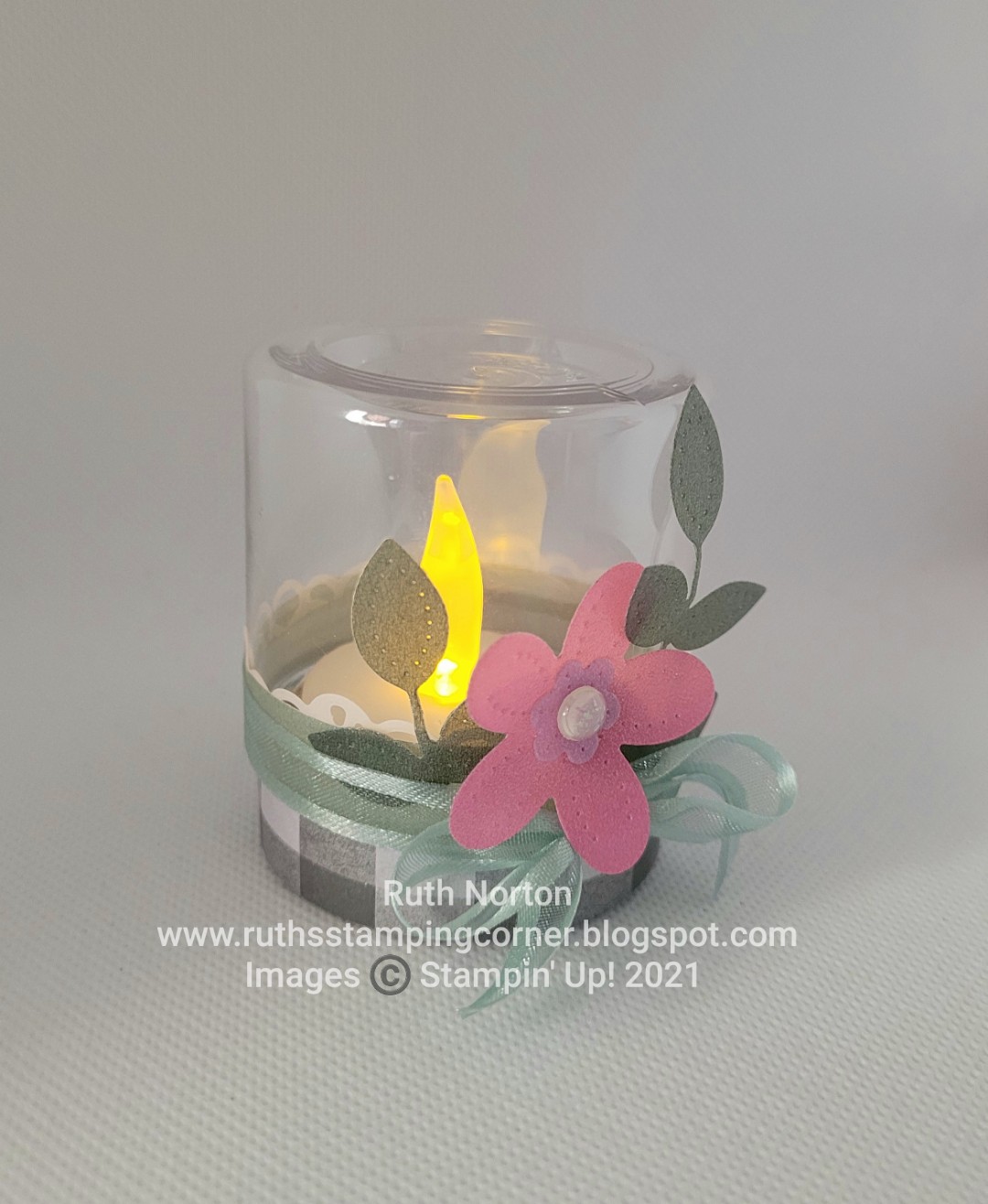 Ruth's Stamping Corner Mini Jam Jars Tealight Holder