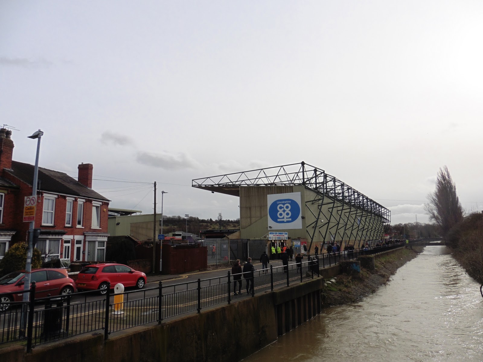 The Rainham End. Sincil Bank Lincoln City