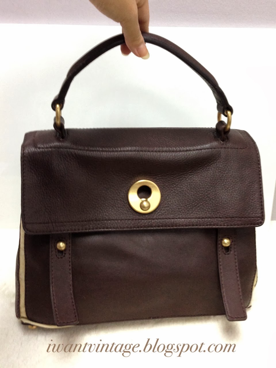 I Want Vintage | Vintage Designer Handbags: YSL Vintage Muse Two Bag
