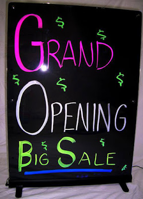 Writable Illuminated LED Sign from Affordable LED a grand opening big sale