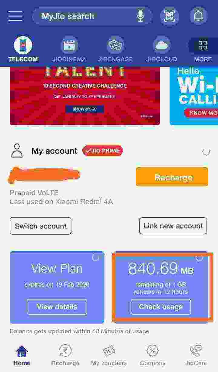 jio ka balance kaise check kare.