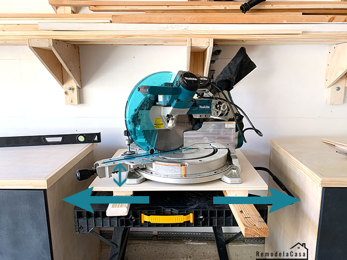 DIY Mobile Miter Saw Station Remodelando la Casa