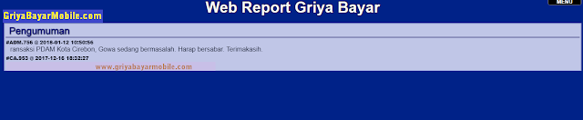 Report Griya Bayar BTN Mobile