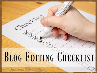 The Write Conversation: Blog Editing Checklist