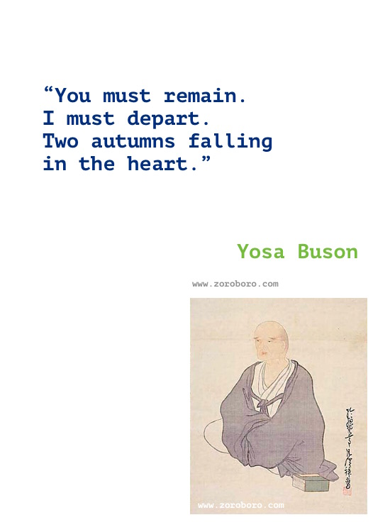 Yosa Buson Quotes, Yosa Buson Poems, Yosa Buson Poetry, Yosa Buson Writings, Yosa Buson .