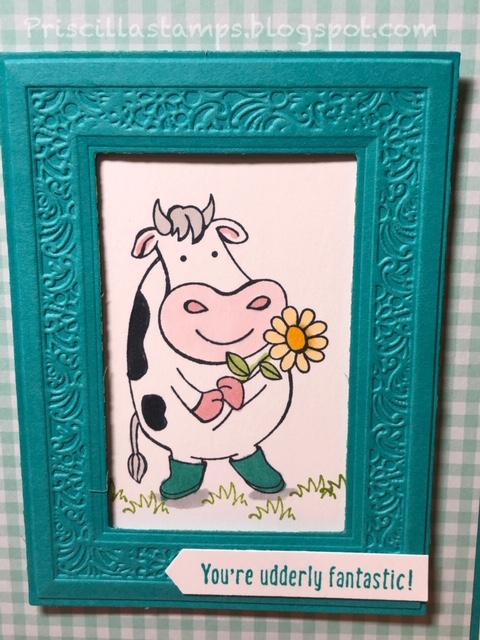 Priscilla's Papercrafts: Over the Moon to Say Thank You!