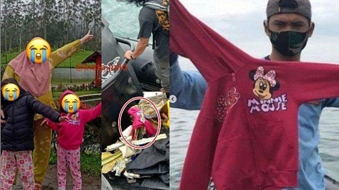 Sedih, Diduga Milik Yumna, Temuan Jaket Pink Milik Korban Jatuhnya Pesawat Sriwijaya Air SJ-182
