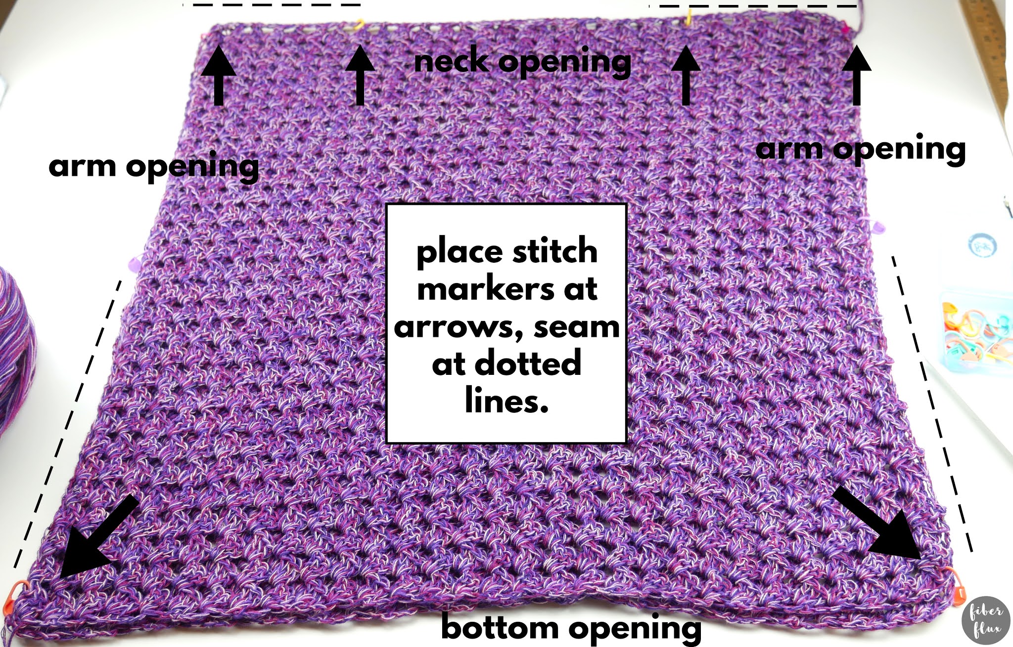 Fiber Flux Berry Patch Tee, Free Crochet Pattern + Video