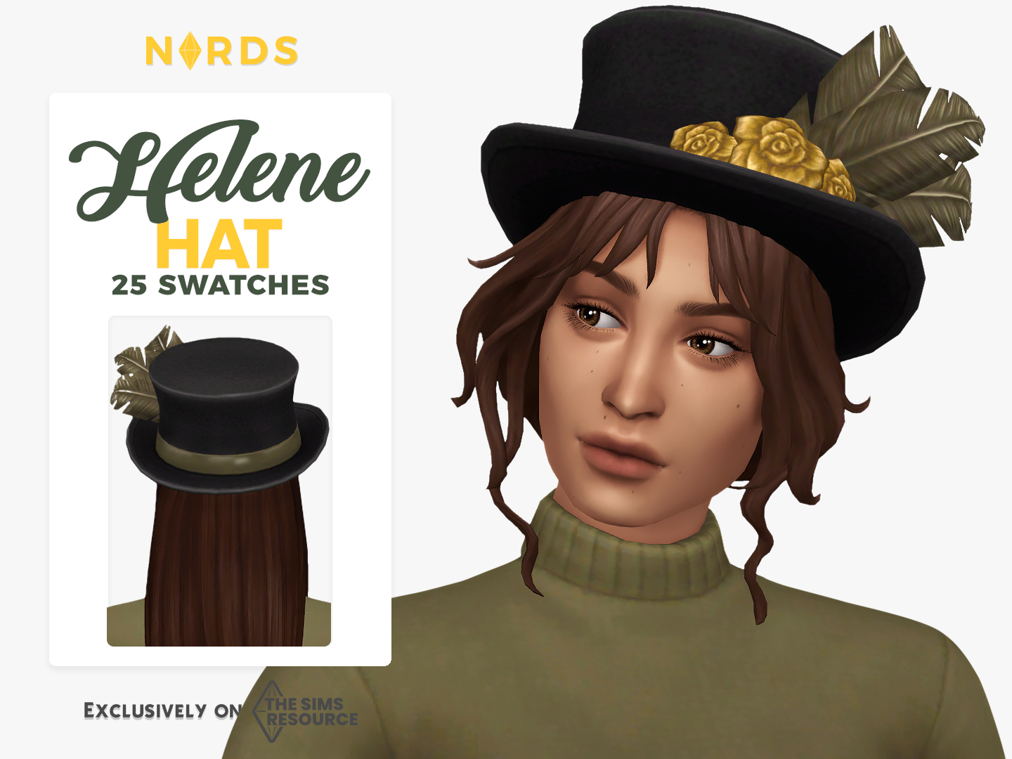 Helene: A Sims 4 CC Hat
