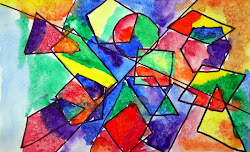 grade 4th shape paintings paper paint