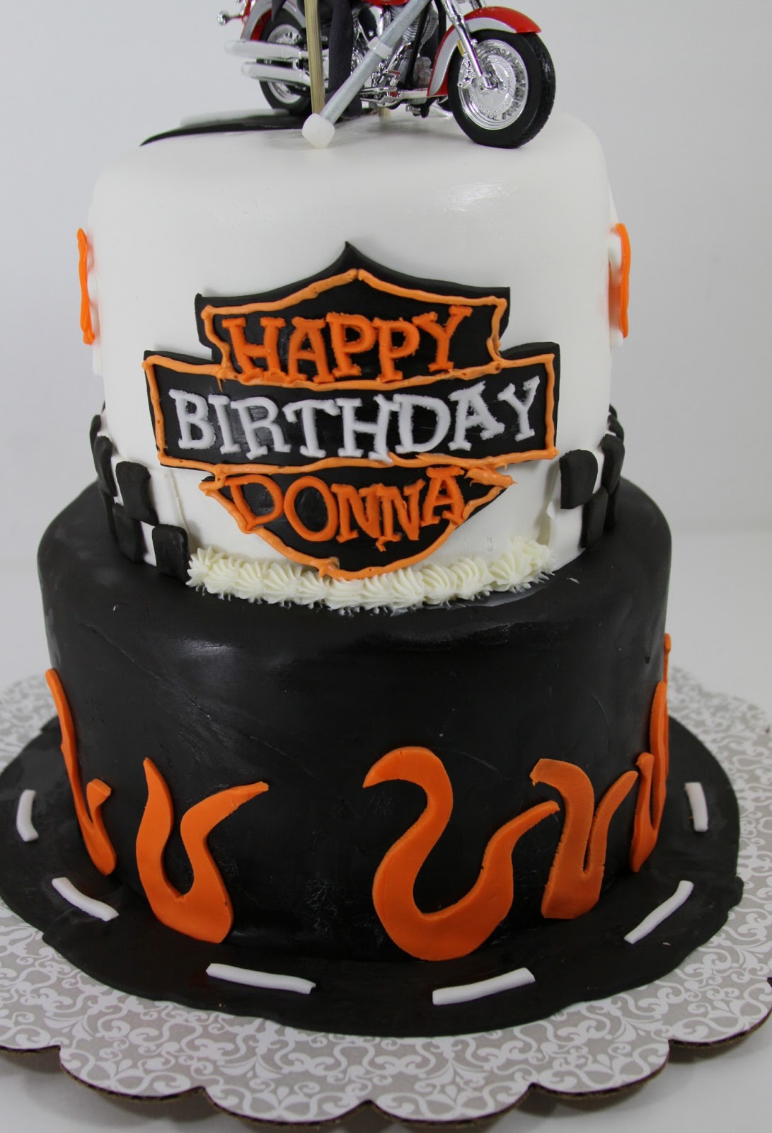 Tastefully Done Harley Davidson Cake