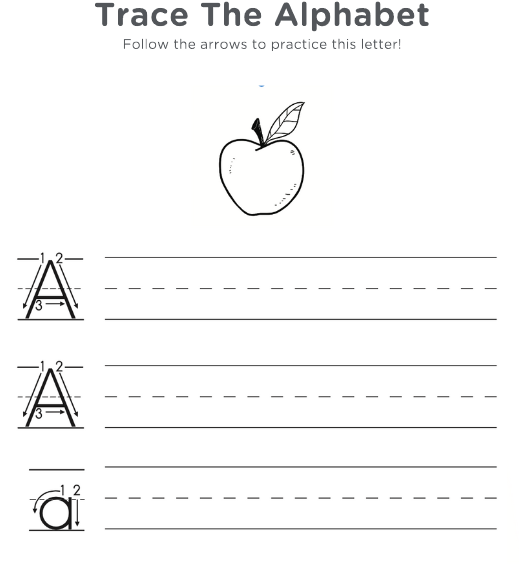 Free Learning Materials Color Trace Alphabet [Printable]