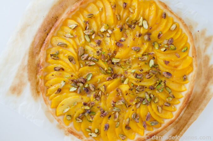peach pistachio tart peach pistachio tart