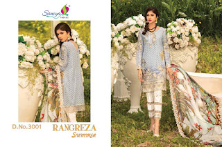 Saniya trendz Rangreza Summer Cotton pakistani Suits