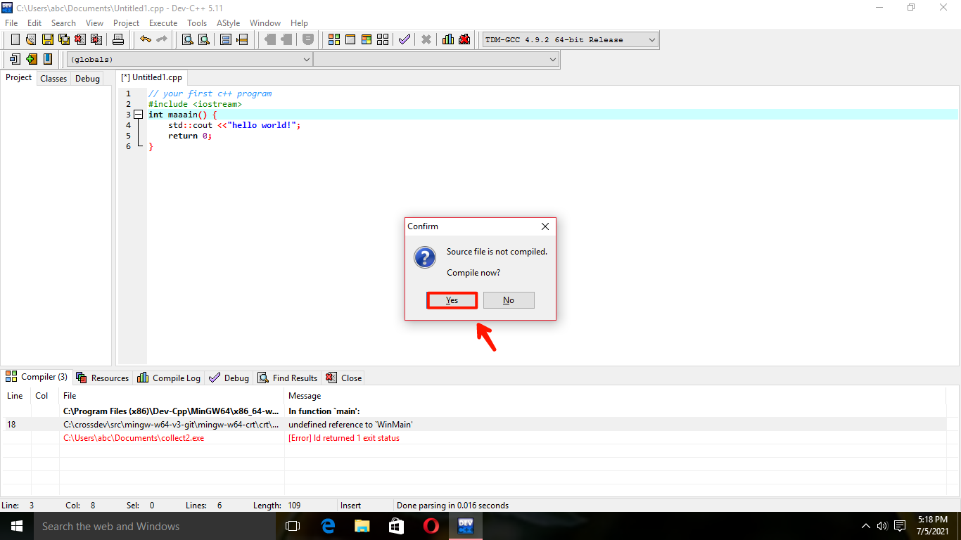 Dev C++ download for windows 10 - C++ IDE installation Tutorial - Answersjet