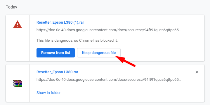 resetter epson l380 google drive