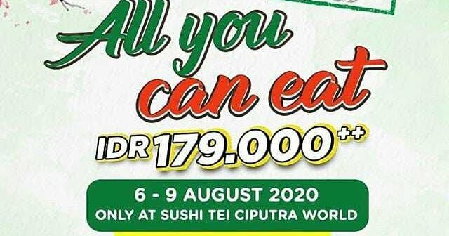 Promo Sushi Tei All You Can Eat - AYCE IDR 179.000 ...