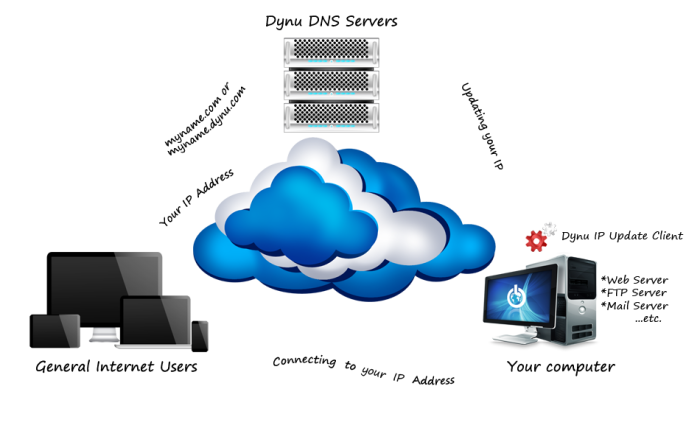 Бесплатные службы динамического DNS