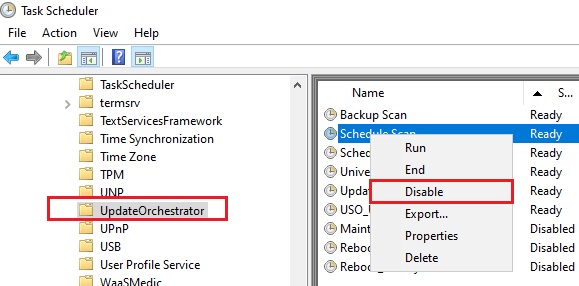 DISABLE UPDATEORCHESTRATOR visual data 5