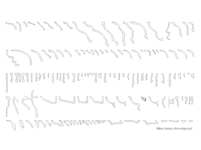 Cornice and Moldings free cad blocks download - 135+ dwg autocad models