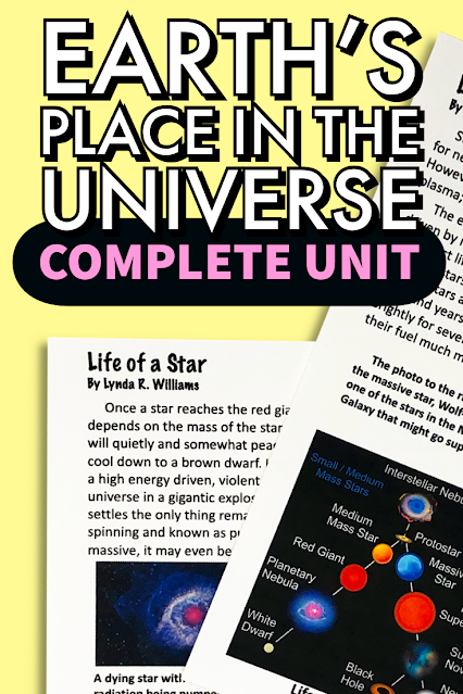 Earth's Place in the Universe 5th Grade NGSS 5-ESS1-1 and 5-ESS1-2 Fifth Grade NGSS Unit