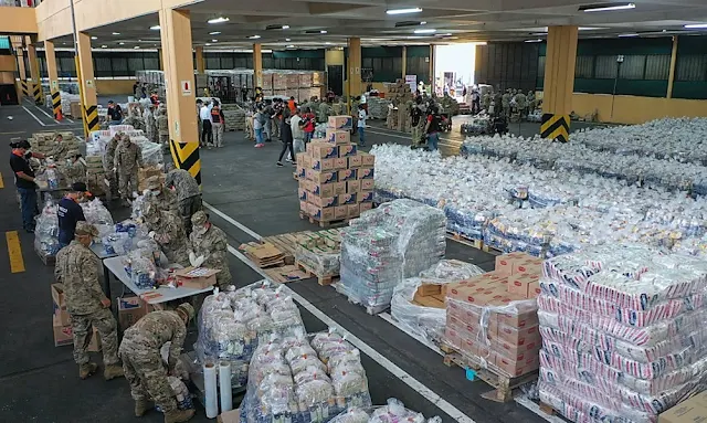 Indeci y Mindef reciben donaciones de empresas privadas y publico en general para armar kits de alimentos para poblaciones vulnerables.