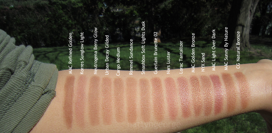 Indbildsk Konvention Indica Beauty and Fashion Clothing: The Ultimate Bronzer Post! (Bronzer 101 + A  quick run through 25 diff. bronzers + loads of swatches)