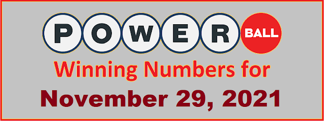 PowerBall Winning Numbers for Monday, November 29, 2021