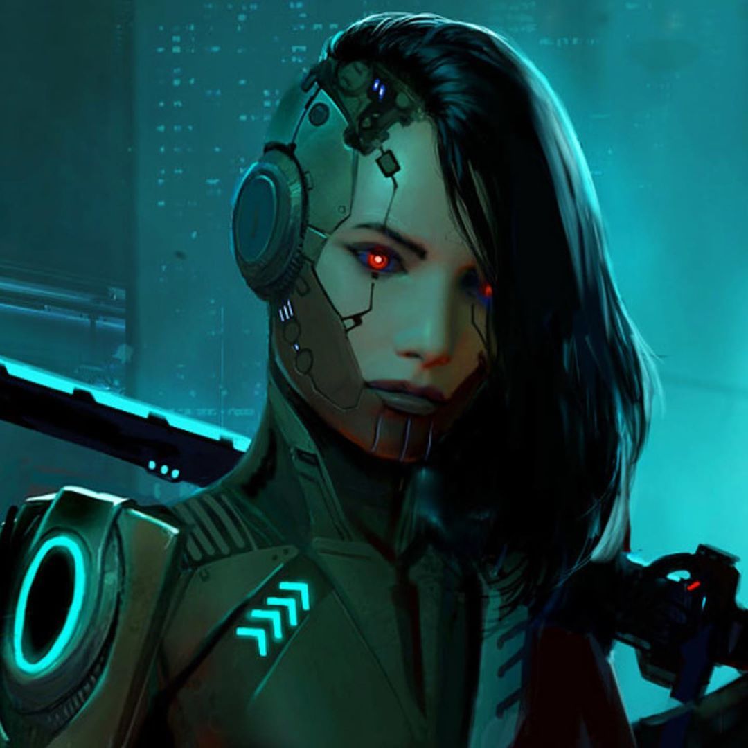 Cyberpunk avatar girl фото 45