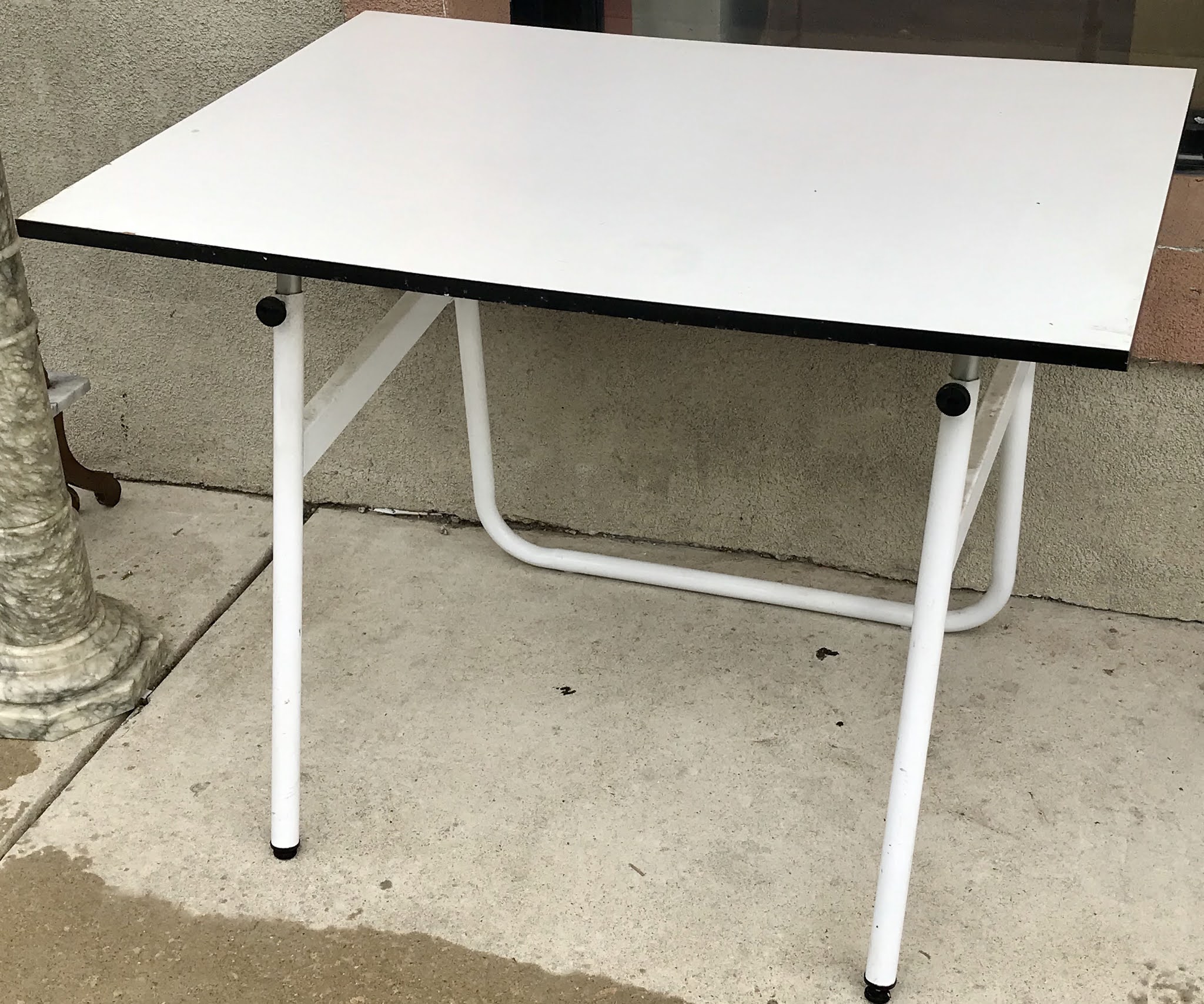 Uhuru Furniture & Collectibles White Drafting Table 65 SOLD