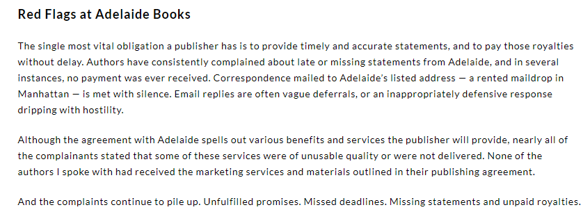 Publisher Cautions Riverdale Avenue Books Breaking Rules Publishing Adelaide Books Victoria Strauss