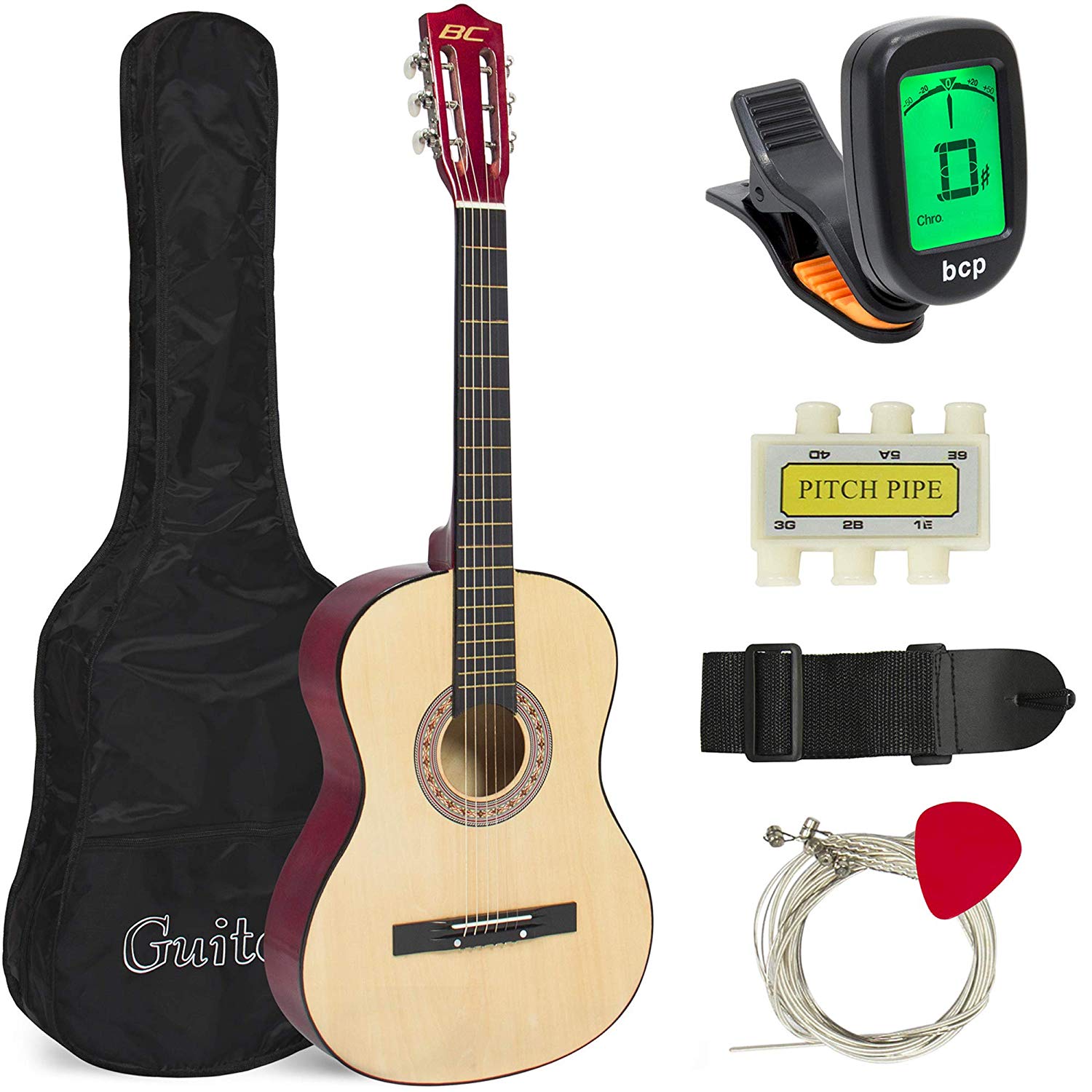 Best Choice Products 38in Beginner Acoustic Guitar Starter Kit Best