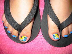 toenails sunflower nails