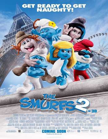 Poster Of The Smurfs 2 2013 Dual Audio 350MB BRRip 720p ESubs HEVC Free Download Watch Online downloadhub.in