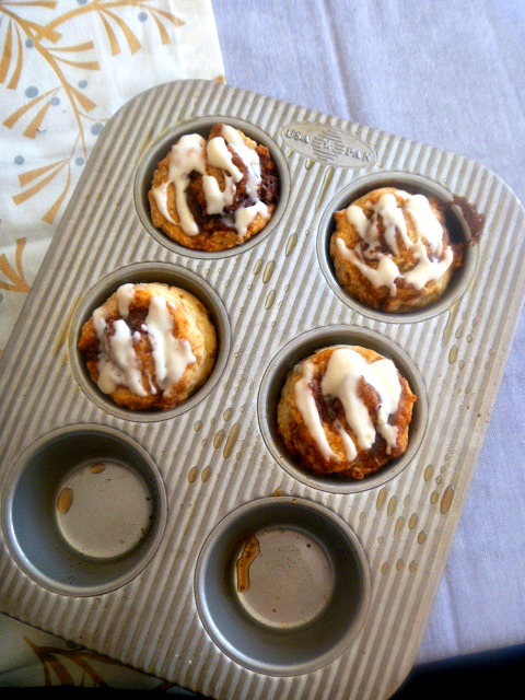 A small batch of piping hot cinnamon rolls bursting with all that cinnamony goodness and slathered with a sweet gooey icing is all you need for a sweet Valentine's Day breakfast!  - Slice of Southern