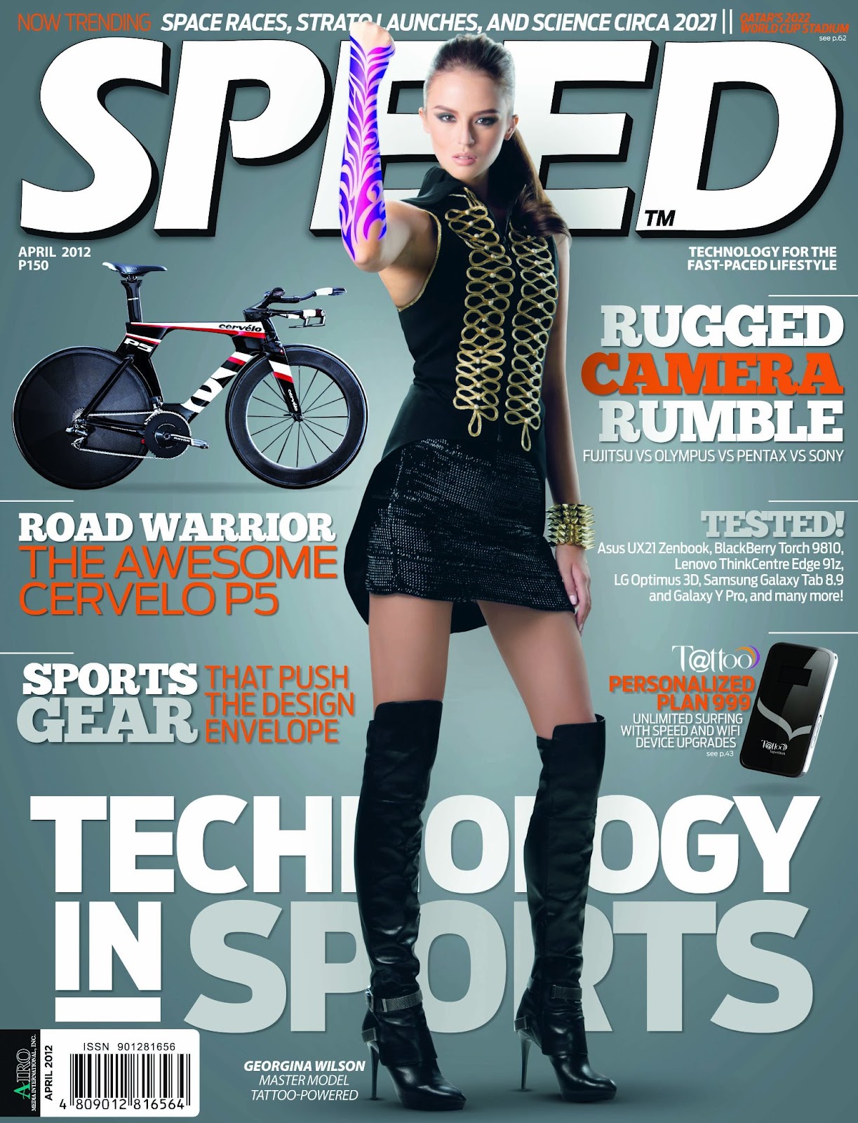 Turtz On The Go Georgina Wilson Covers Speed Magazine April 2012 Issue
