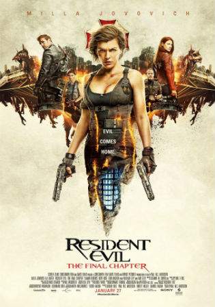 Resident Evil The Final Chapter 2017 WEB-DL 350MB Dual Audio 480p Hindi