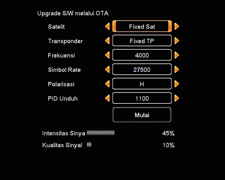 KURNIASAT Solusi Mode On Receiver KVision Bromo C1000 gagal update OTA