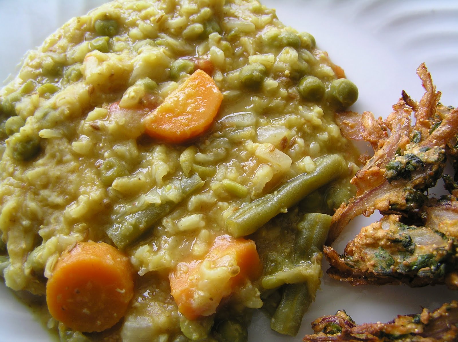 The Melting Pot Lentil & Mixed Veg Risotto / Mushurir Daler Khichudi