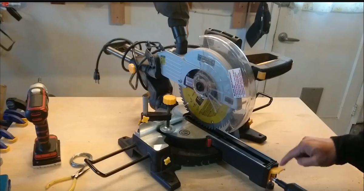 HyperGauge Harbor Freight Miter Saw easy latch repair how to no glue