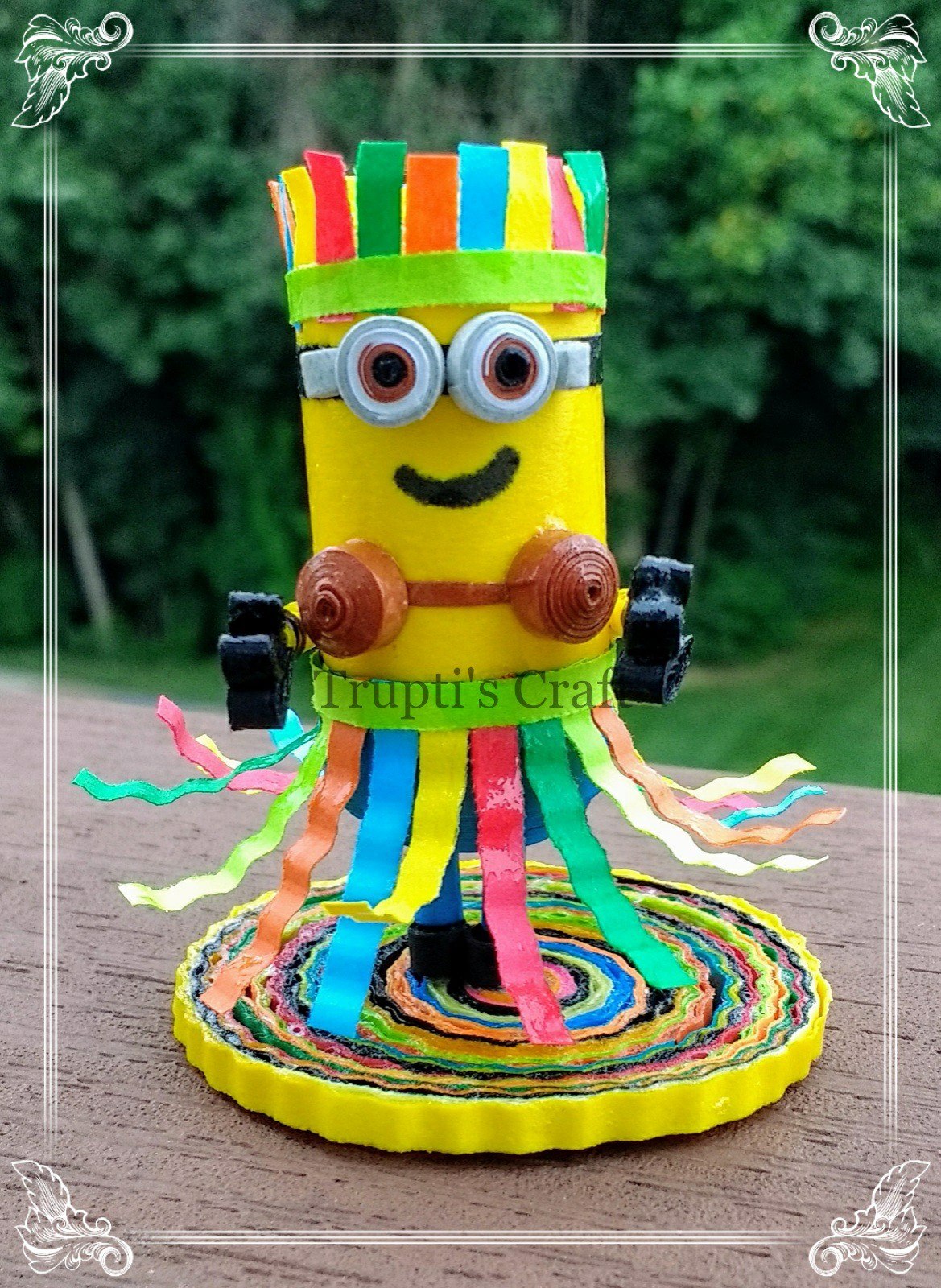 Trupti's Craft Paper Quilling Minion Dave
