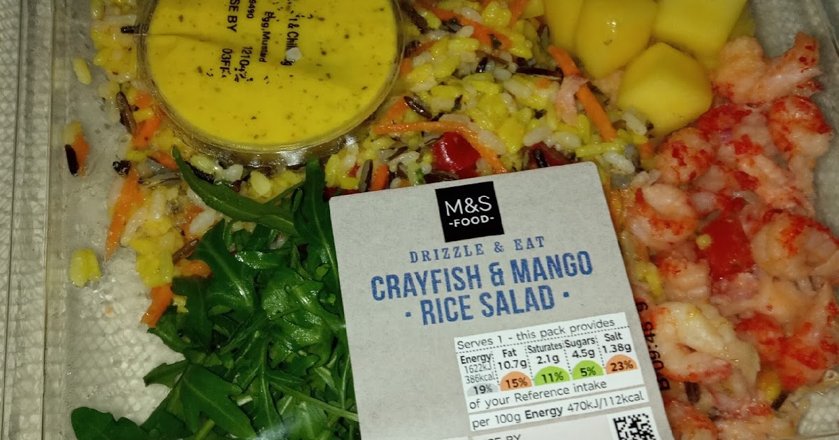 Supersupergirl's Food Reviews M&S Crayfish Mango Rice Salad